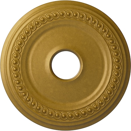 Ekena Millwork Classic Ceiling Medallion (Fits Canopies up to 12 3/4"), 18 5/8"OD 4"ID x 1 1/8"P, Pharaohs Gold CM19CLPGS